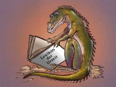 Dinosaur with Lexikon
